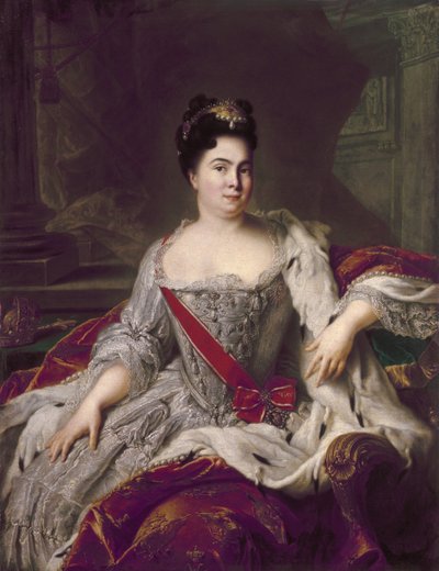 Portret van Catharina I (1684-1727) door Jean Marc Nattier